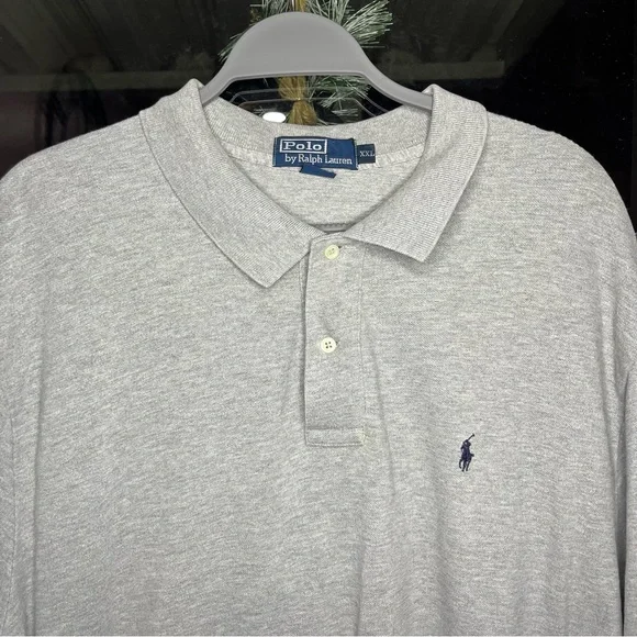 Polo Ralph Lauren Gray Cotton Polo Shirt XXL - Picture 2 of 10